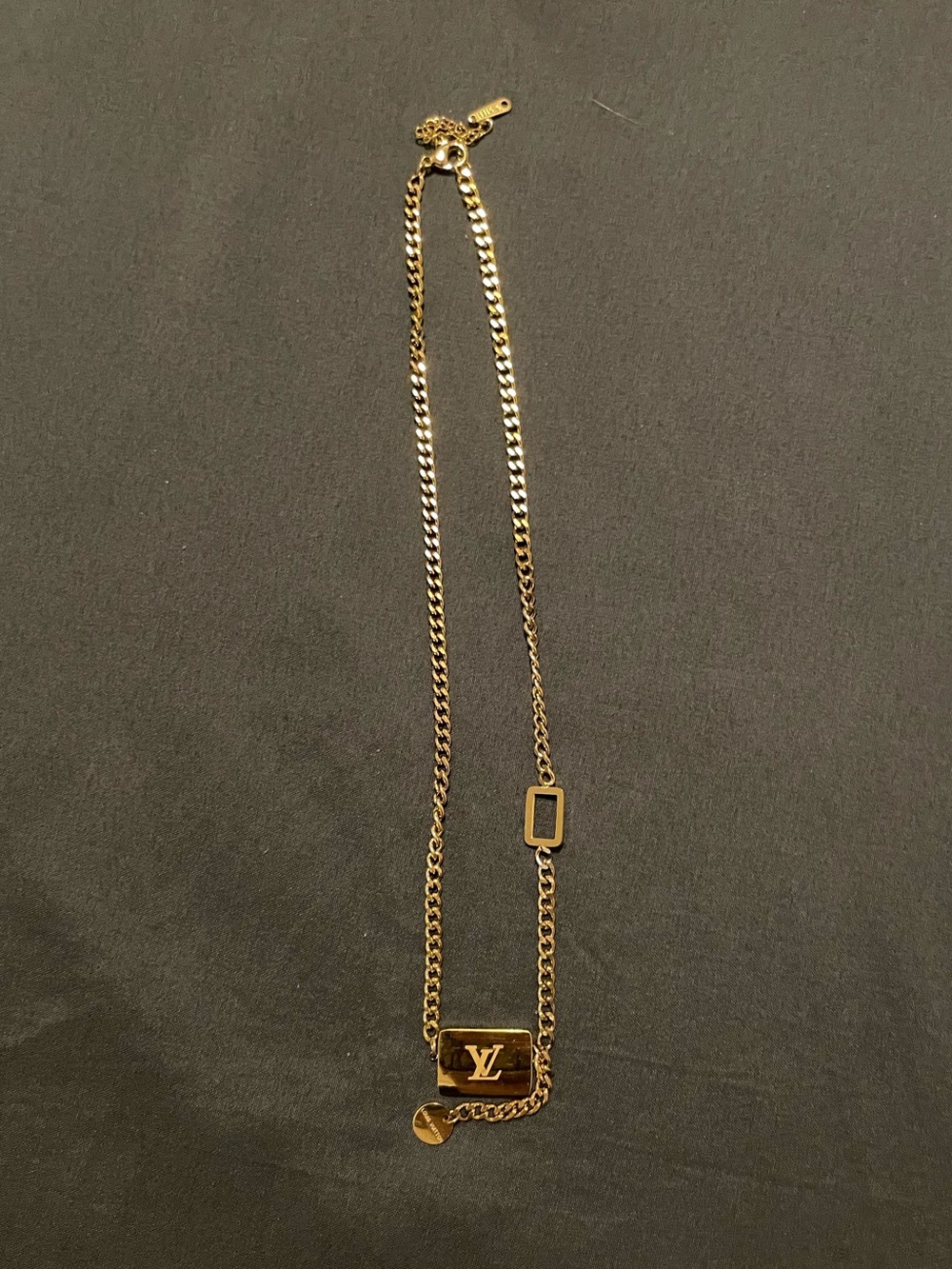 New - 18K gold plated stainless steel adjustable necklace inspired